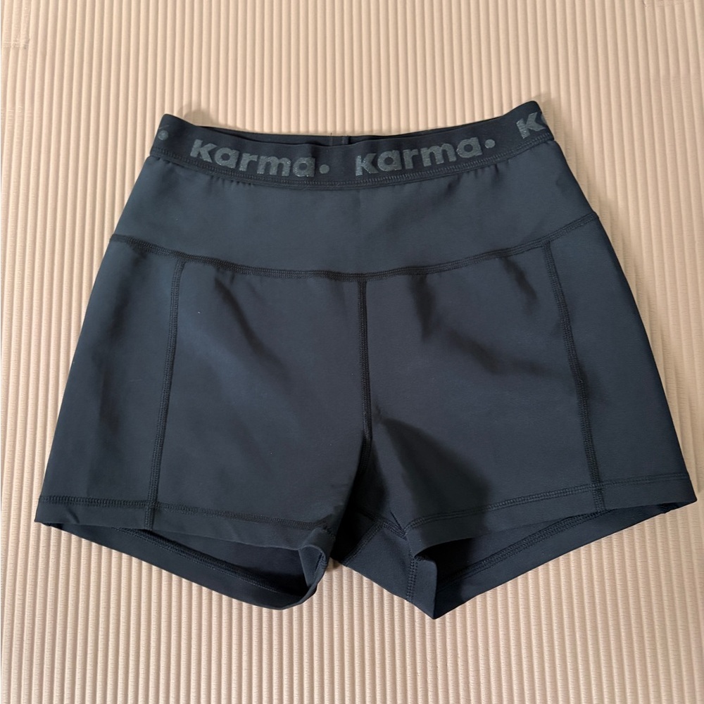 Karma Women's Dark Gray Athletic Shorts